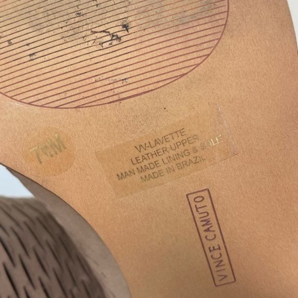 Vince Camuto Sz 7.5 Suede Cutout Ankle Wrap Heel - Picture 11 of 14